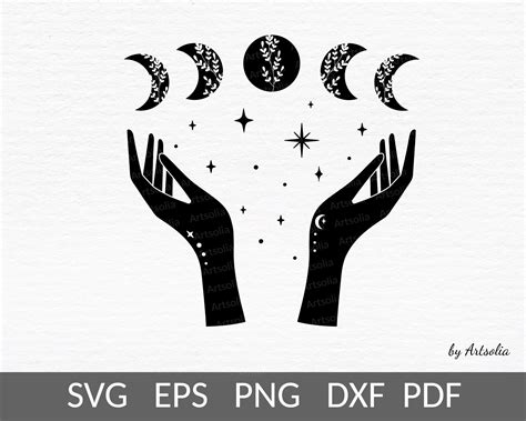 Transform Your Designs with Witch Moon SVG